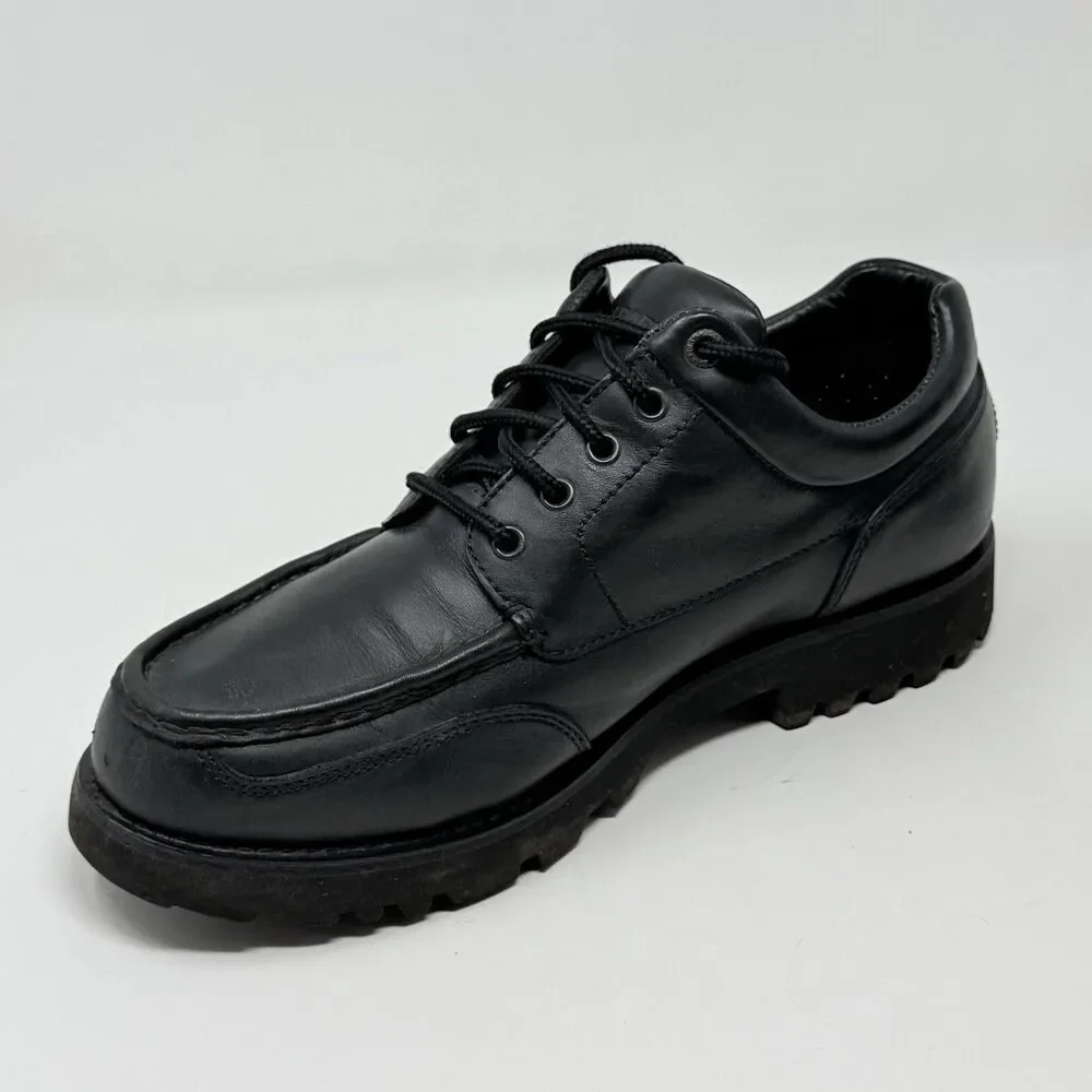 Rockport Lug Sole GoreTex Shoes Mens 9 M Black Leather Casual Hiking Gorpcore